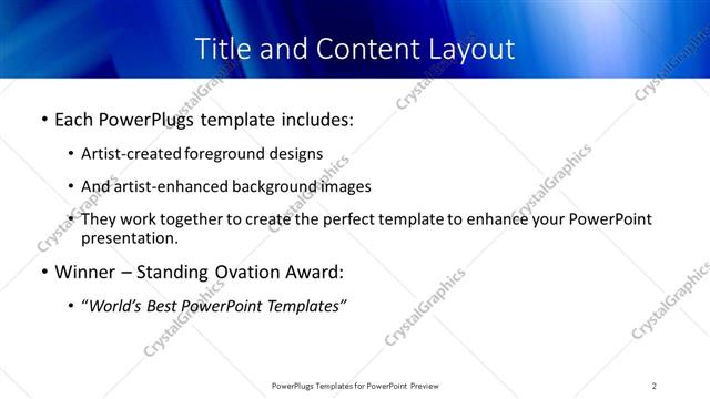 Title and Content presentation slide layout