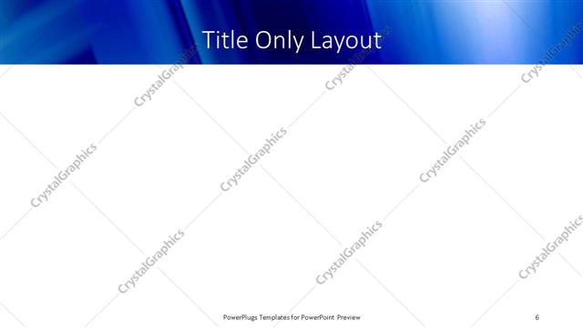 Title Only presentation slide layout