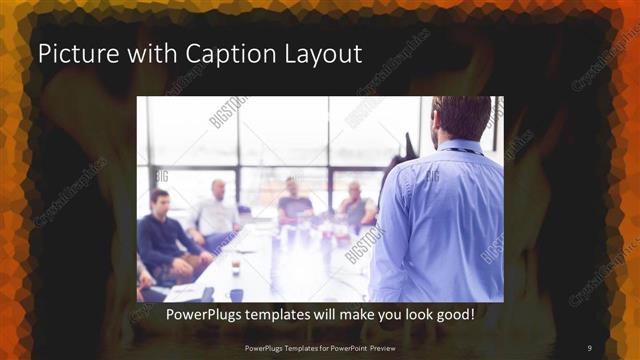 Picture with Caption presentation slide layout