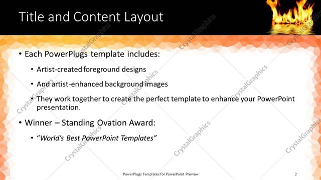 Title and Content presentation slide layout