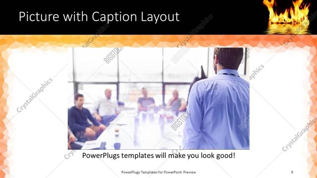 Picture with Caption presentation slide layout