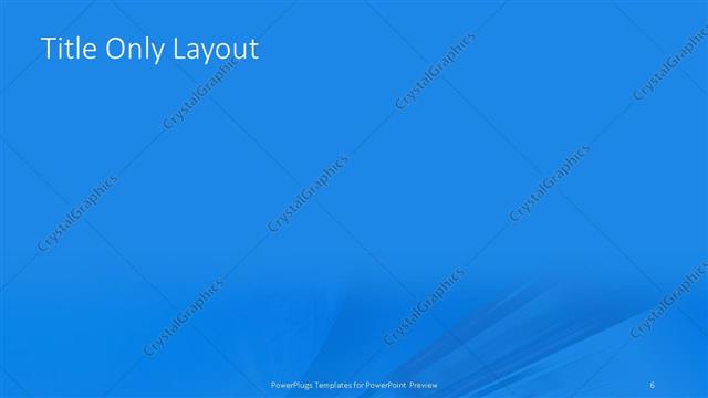 Title Only presentation slide layout