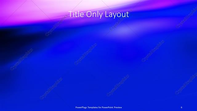 Title Only presentation slide layout