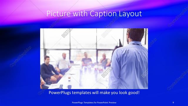 Picture with Caption presentation slide layout