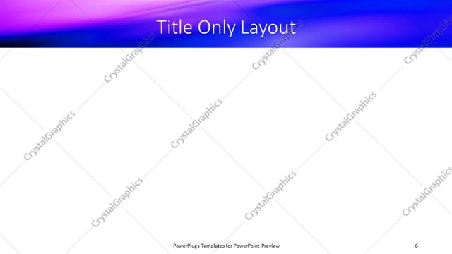 Title Only presentation slide layout