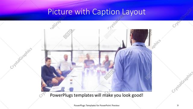 Picture with Caption presentation slide layout