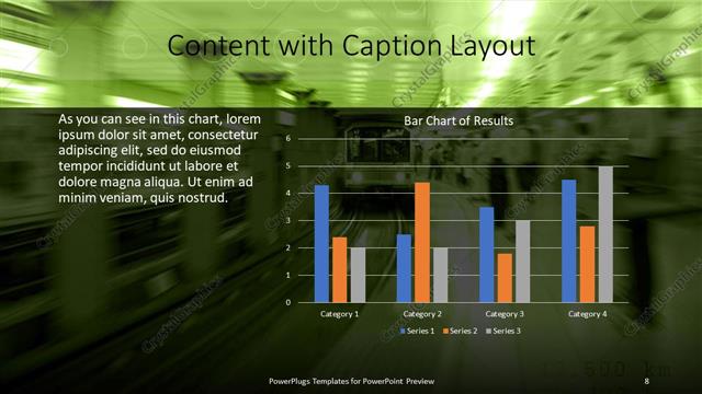 Content with Caption presentation slide layout