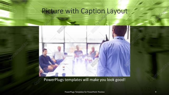 Picture with Caption presentation slide layout