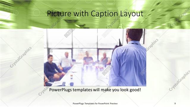 Picture with Caption presentation slide layout