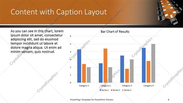 Content with Caption presentation slide layout