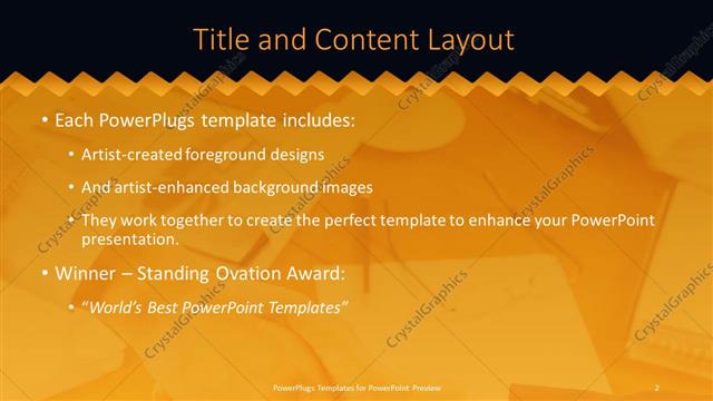 Title and Content presentation slide layout