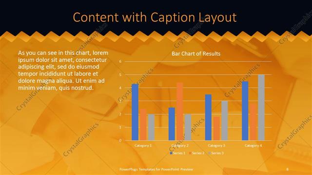 Content with Caption presentation slide layout