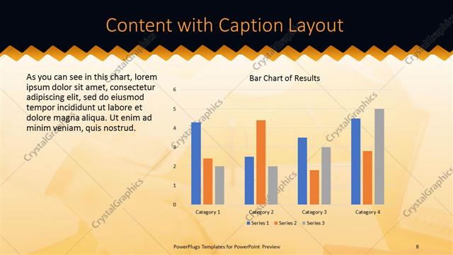 Content with Caption presentation slide layout