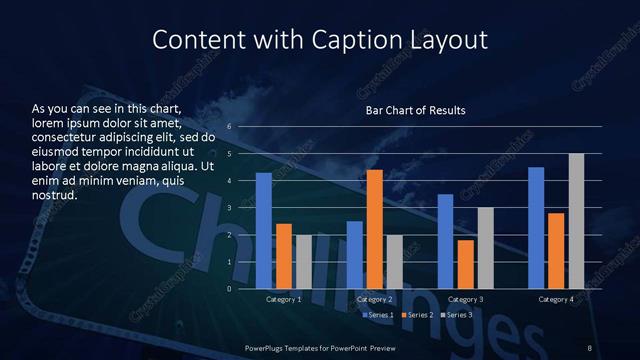 Content with Caption presentation slide layout