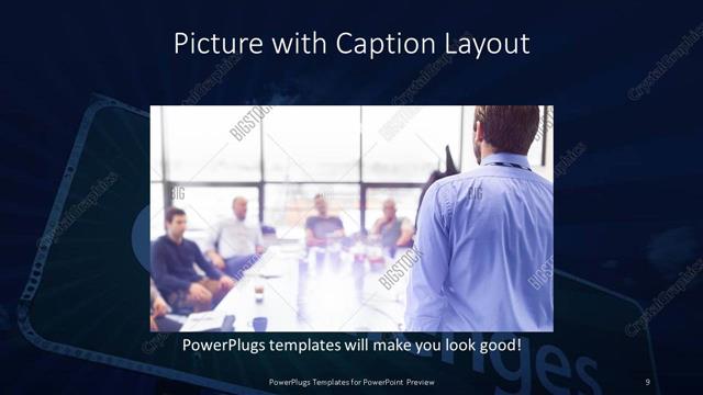 Picture with Caption presentation slide layout