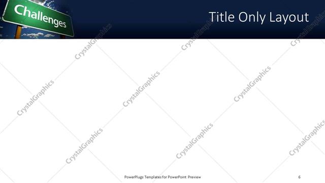 Title Only presentation slide layout