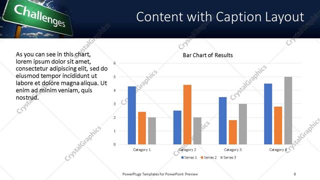 Content with Caption presentation slide layout
