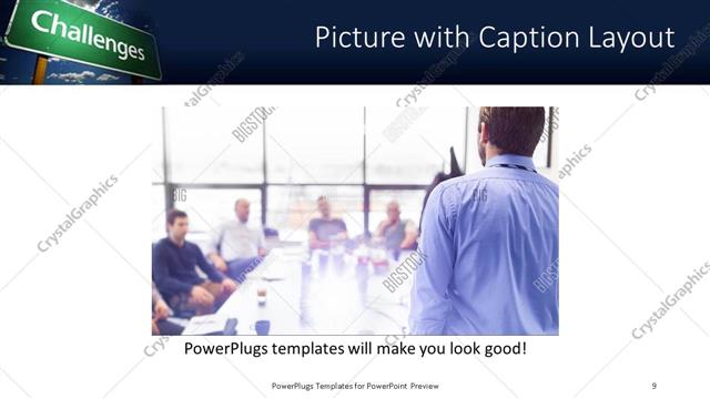 Picture with Caption presentation slide layout