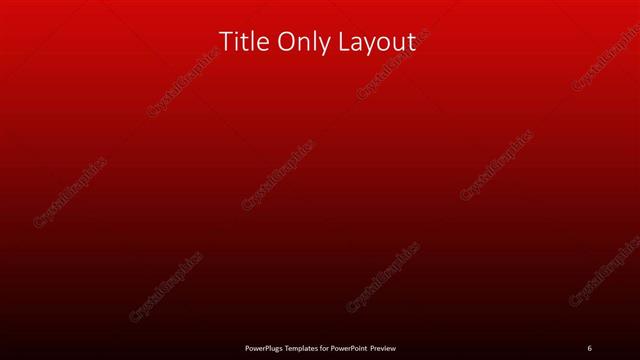 Title Only presentation slide layout