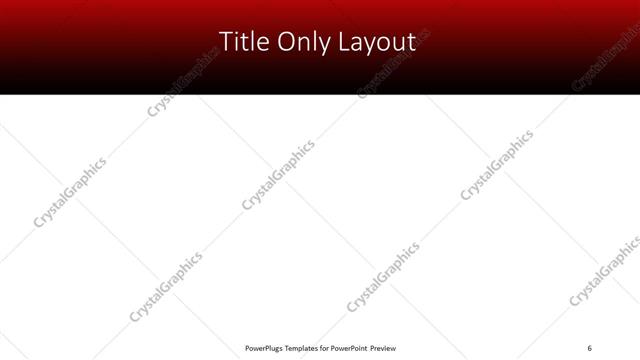 Title Only presentation slide layout