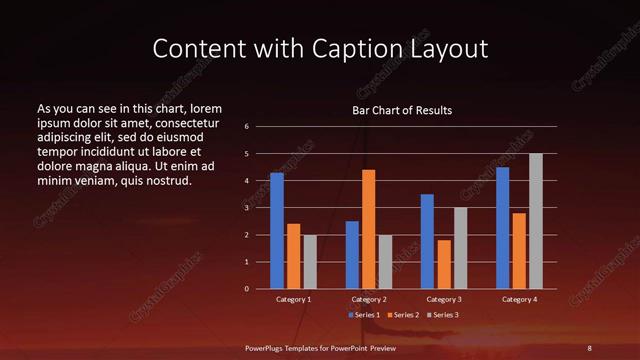 Content with Caption presentation slide layout