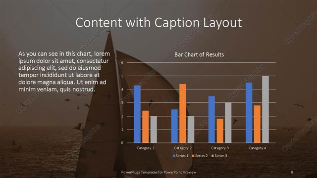Content with Caption presentation slide layout