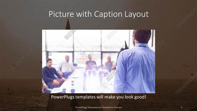 Picture with Caption presentation slide layout