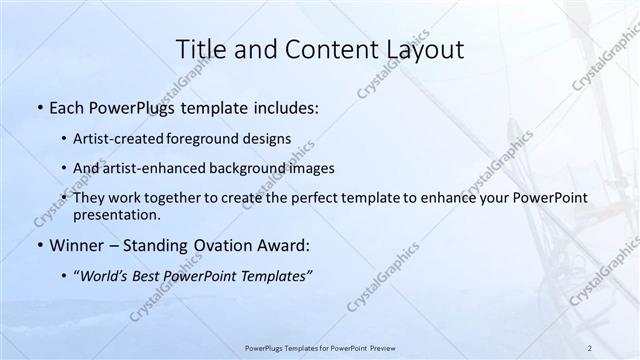 Title and Content presentation slide layout