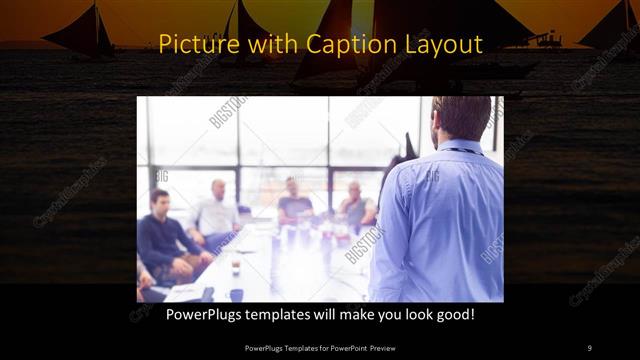 Picture with Caption presentation slide layout