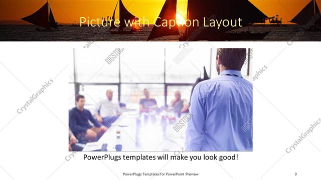 Picture with Caption presentation slide layout