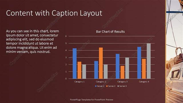 Content with Caption presentation slide layout