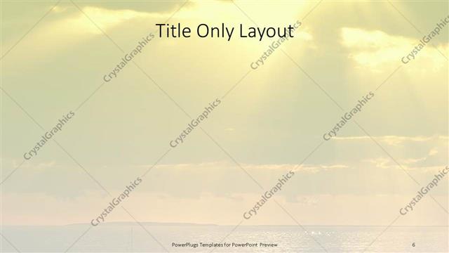 Title Only presentation slide layout