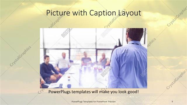 Picture with Caption presentation slide layout
