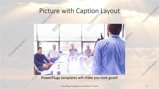 Picture with Caption presentation slide layout