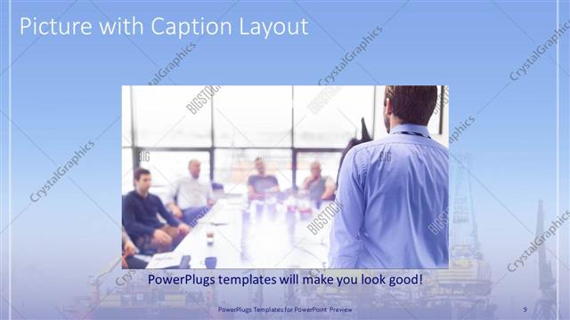Picture with Caption presentation slide layout
