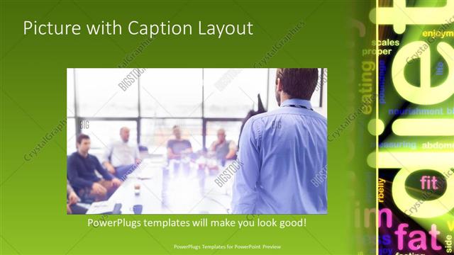 Picture with Caption presentation slide layout