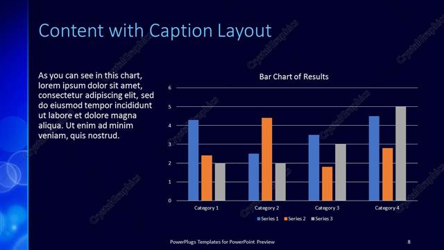 Content with Caption presentation slide layout