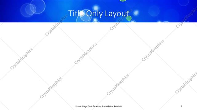 Title Only presentation slide layout