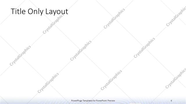 Title Only presentation slide layout