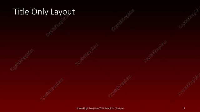 Title Only presentation slide layout