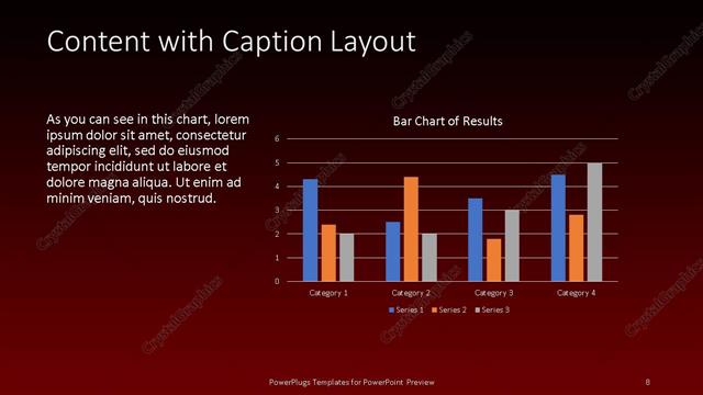 Content with Caption presentation slide layout