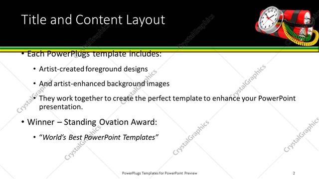 Title and Content presentation slide layout