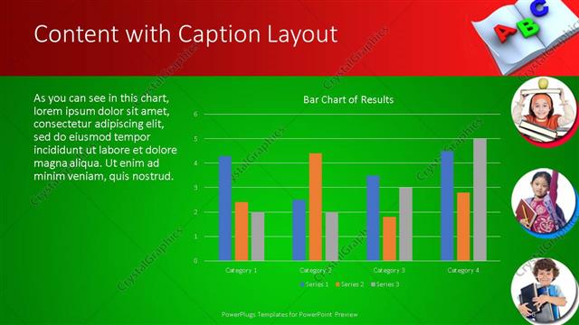 Content with Caption presentation slide layout