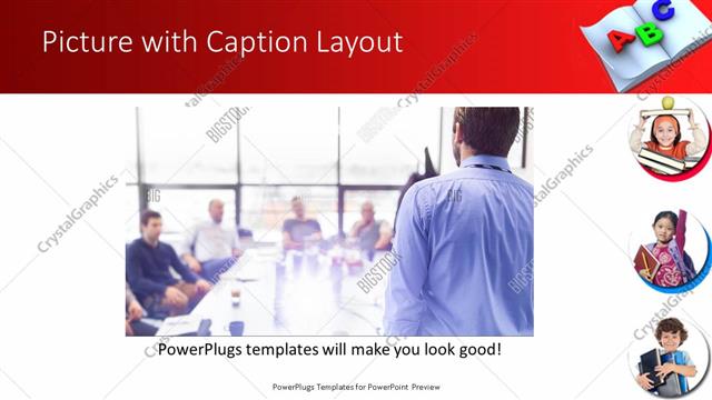 Picture with Caption presentation slide layout