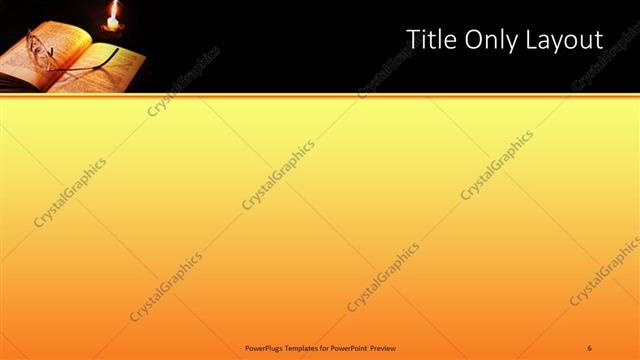 Title Only presentation slide layout