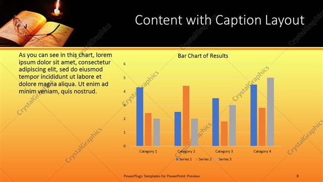 Content with Caption presentation slide layout