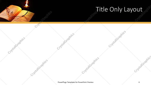 Title Only presentation slide layout