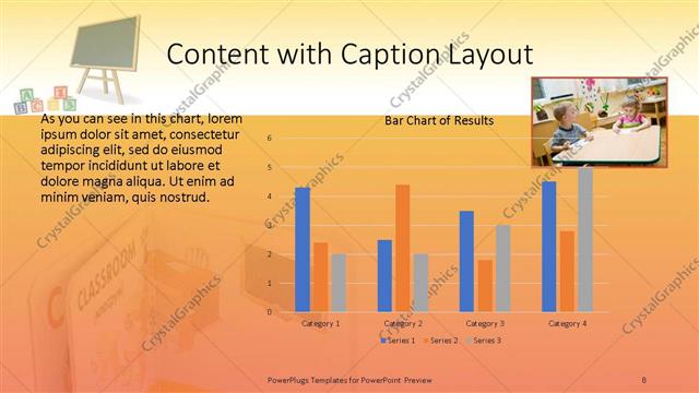 Content with Caption presentation slide layout