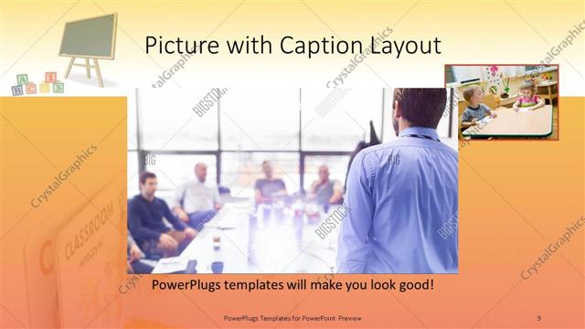 Picture with Caption presentation slide layout