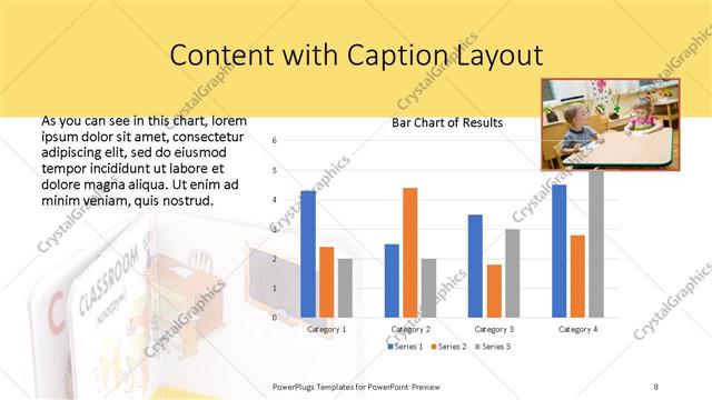 Content with Caption presentation slide layout